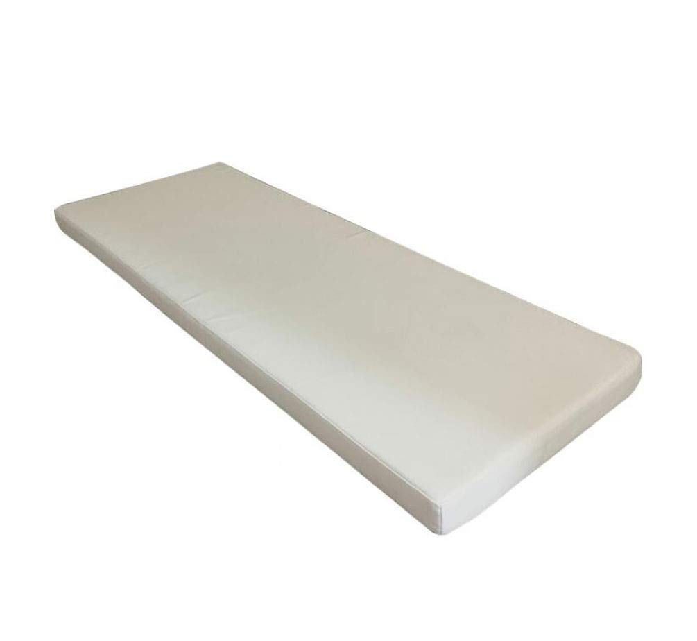 Coussin de banc intérieur 100 cm lavable pour créer un coin lecture cosy couleur blanc cassé
