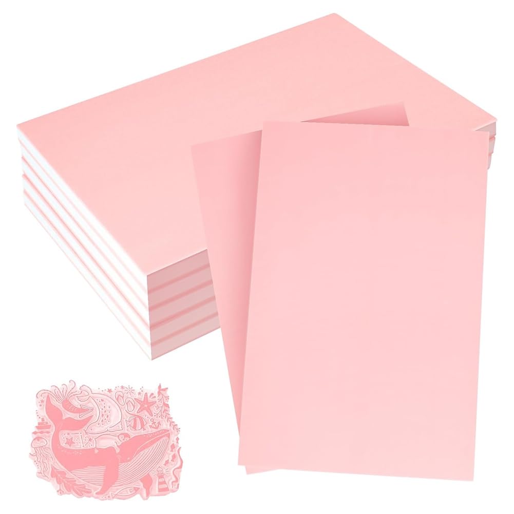 10 Pezzi di Blocchi di Gomma Facili da Intagliare, Materiali per Timbri In Gomma, Forniture Artigianali per Progetti DIY, Album di Ritagli, Creazione di Biglietti A