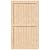 EaseLife 48in x 84in Sliding Barn Wood Door,Interior Doors,DIY Assemblely,Solid Natural Spruce Panelled Slab,Easy Install,Apply to Rooms & Storage Closet,H-Frame