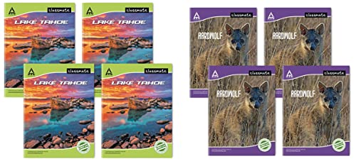 Image of Classmate Notebook - Single Line, 140 Pages, 240 mm x 180 mm - Pack Of 4 & Classmate Notebook - Unruled, 172 Pages, 240 mm x 180 mm - Pack Of 4