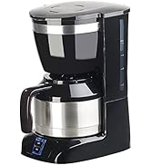 Rosenstein & Söhne Cafetière filtre : Cafetière filtre avec verseuse isotherme 1 litre, 8 tasses...