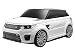 Britpart Range Rover Sport SVR Valise à roulettes pour enfant, blanc,