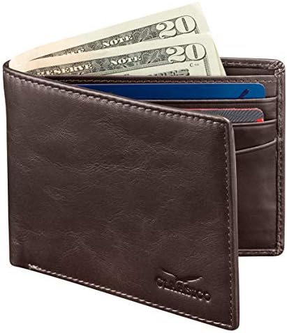 Wallet for Men’s - Genuine Leather Slim Bifold RFID Wallet - Gift for Men Packed in Stylish Gift Box