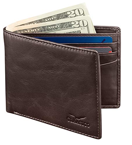 Wallet For Men’s - Genuine Leather Slim Bifold Rfid Wallet - Gift For Men Packed In Stylish Gift Box #TOP13