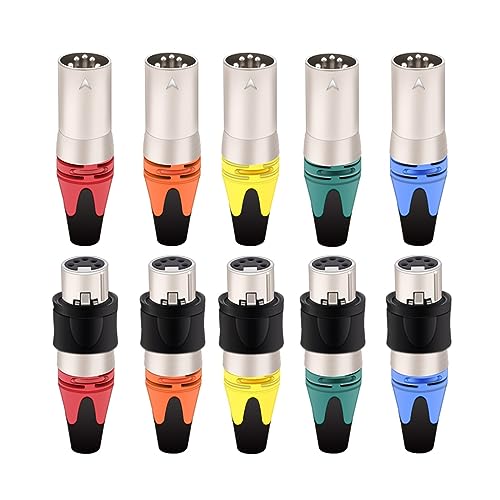 Prise XLR 5 broches anti interférence pour réparer vos câbles de micro