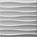 Art3d Paintable 3D Texture Wall Panels, Pack of 12 Tiles 32 Sq Ft (Plant Fiber)