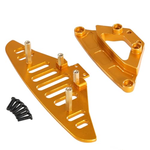 Pièces de fixation MJX Hyper Go 14301 14302 14303 montant de carrosserie avant en métal jaune