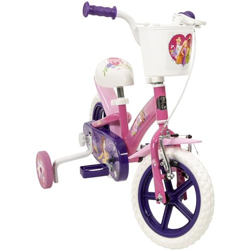 Toimsa Disney Princess 12" Bicycle, with Stabilisers and Basket for Ages 3-5 - Image 4