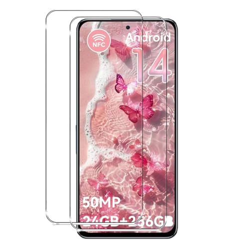 (2������)For Oukitel C65/C65 Pro �t�B���� �����K���X ���{���Ɏq�f�ސ� �d�x9H ��U�h�~ �X�N���b�`�h�~ �������� �ϏՌ� �\��t���ȒP Oukitel C65/C65 Pro �ی�t�B���� �����K���X�t�B����