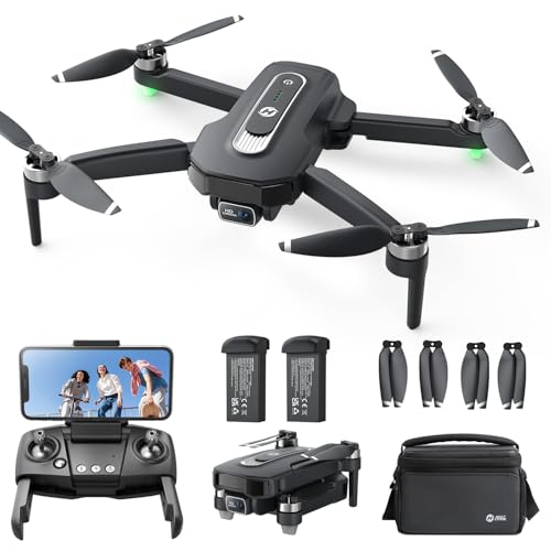 Holy Stone GPS Drone with 4K Camera for Beginners, HS460 Foldable Drones with 52 Mins Long Flight Time, Brushless Motor, Follow Me, Auto Return, 5G FPV Transmission, Under 249g Easy for Adults
