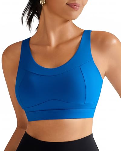 Image of RUNNING GIRL High Impact Sports Bras for Women,Racerback Running Bra Workout Crop Tank Tops Longline Sports Bra Push up
