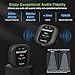 MELONARE PM-1 Wireless in-Ear Monitor System - UHF 500MHz, No Delay, HD Audio, Beltpack Transmitter & Receiver, 10 Channels, Mono/Stereo Selection, IEM for Live Performance, Studio, Bands