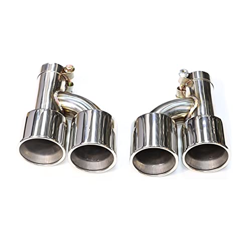 Embout silencieux d'échappement double tuyau acier pour BMW 535i 640i