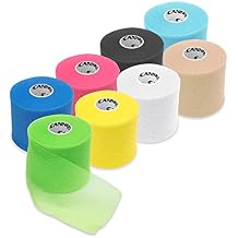 Cannon Sports Pre Wrap 8 Pack, 30 Yards Each Roll, Athletic Tape Wraps, Assorted Colors