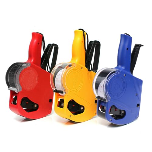 JAGTRADE Handheld Price Labelling Plastic 8 Digits Price 21 12mm Labels Machine Fits for Supermarket Shopping Mall