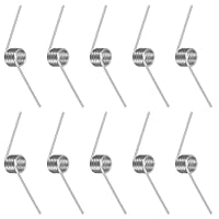 Swpeet 10pcs 120 Grad Edelstahl Torsionsfedern 2mm Drahtdurchmesser 15mm Außendurchmesser, 50mm Kleine Torsionsfeder Mechanische kleine Torsionsfeder für Heimreparatur Holzbearbeitung DIY-Projekt