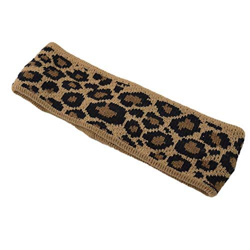 Loialpupy Bandeau pour femme avec motif léopard - Pour le lavage du visage, le yoga, le patinage, le maquillage, la course, le sport, le shopping, le ski, les voyages - Bandeau arc (A) Cover