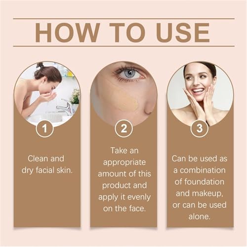 gtalmp BB Tinted Moisturizer with SPF 30 - Broad Spectrum Sunscreen & Lightweight Blur Tinted Foundation, Buildable Medium Coverage for a Natural Matte Finish, Hydrating Skin Care (Medium)