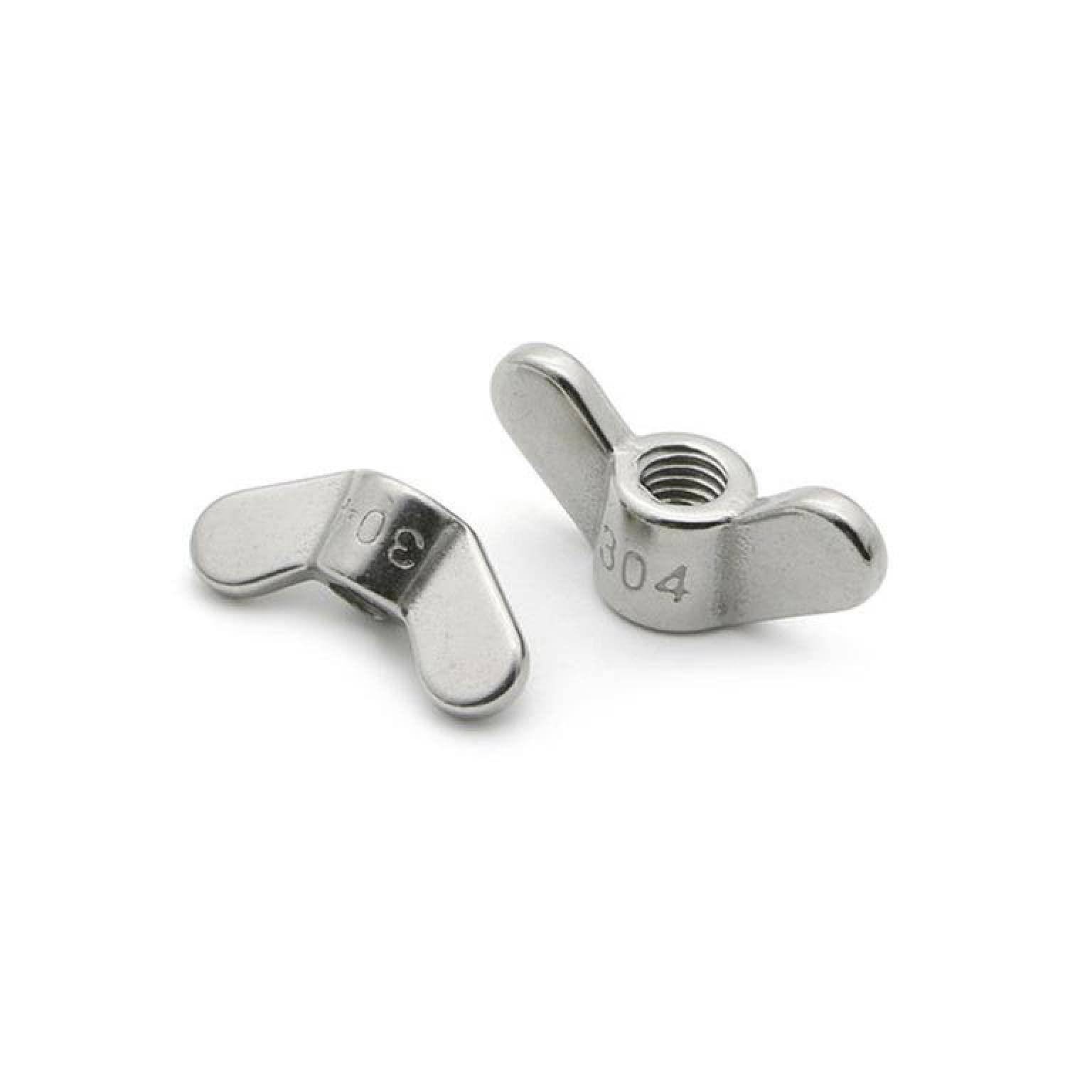 Elementi di Fissaggio con Dado ad Alette 3 Pezzi M3-m20 304 Acciaio Inossidabile serrare a Mano Dado Dado a Farfalla lingotto Dadi ad Alette Dado a Farfalla(Precision Casting,M3)