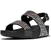 FitFlop womens Lulu Multi-tonal Glitter Back-strap Sandals