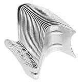 VILLFUL 20Pcs Rail en De S Rails De Suspension d'art Cintres Lourds Devoir Alliage D'exposition Multi Détient Crochets Suspendus Moulage Moulage Photo Argent Cadres Professionnels