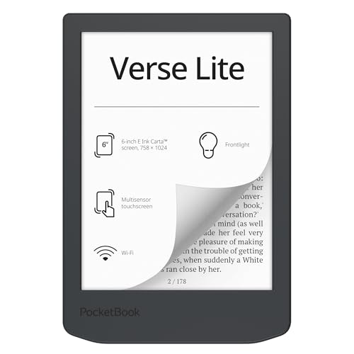 PocketBook Ebook Verse Lite 6' E Ink Carta 8GB Gris Táctil WiFi USB-C
