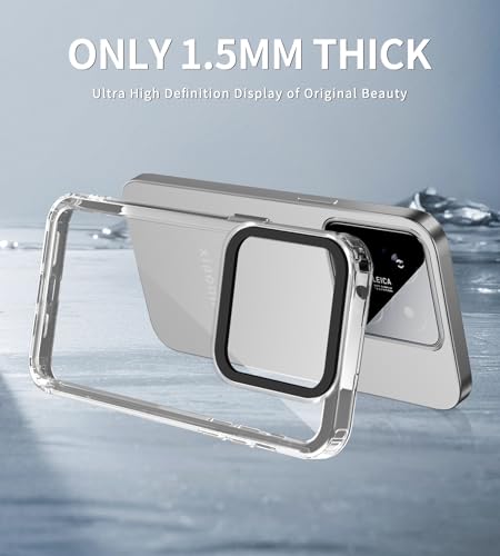 Image of Kapa Warrior Acrylic Clear Back Cover for Xiaomi 14 (5G) | Slim Shockproof [Military Grade Protection] Hybrid Bumper Case (Clear Sides)