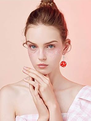 Amazon.com: RUIZHEN 3 Pairs 3D Dice Dangle Earrings Funny