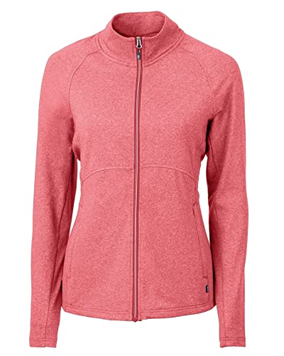 Image of Cutter & Buck Ladies Adapt Eco Knit Heather Recycled Womens Full Zip