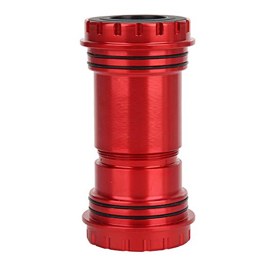 Bikes Bottom Bracket, BB30 Alloy Bike Integrated Thread Screw In Locking Bearing Bottom Bracket Crankset Bicycle Accessory (Red)