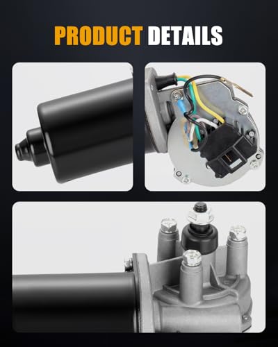 Image of ROADFAR Front Windshield Wiper Motor Compatible with 1998-2001 for Dodge for Ram 1500 Replace 85-3024,AA1853024,PPWPM3024,WPM3024,55076549AH 601-303 620-00826 4 Pin