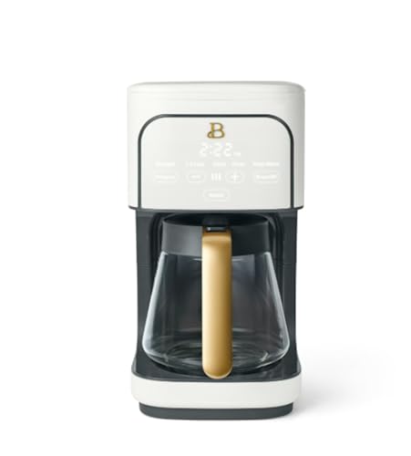 Beautiful 12-Cup Programmable Drip Coffee Maker by Drew Barrymore (White)