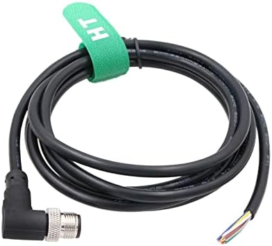 HangTon M12 A Coding 4 Pin Female Actuator Sensor Signal Cable to Bare Wire for Industrial Controls Automation, Device Network DeviceNet, CANopen, IO Link, Profibus 2m