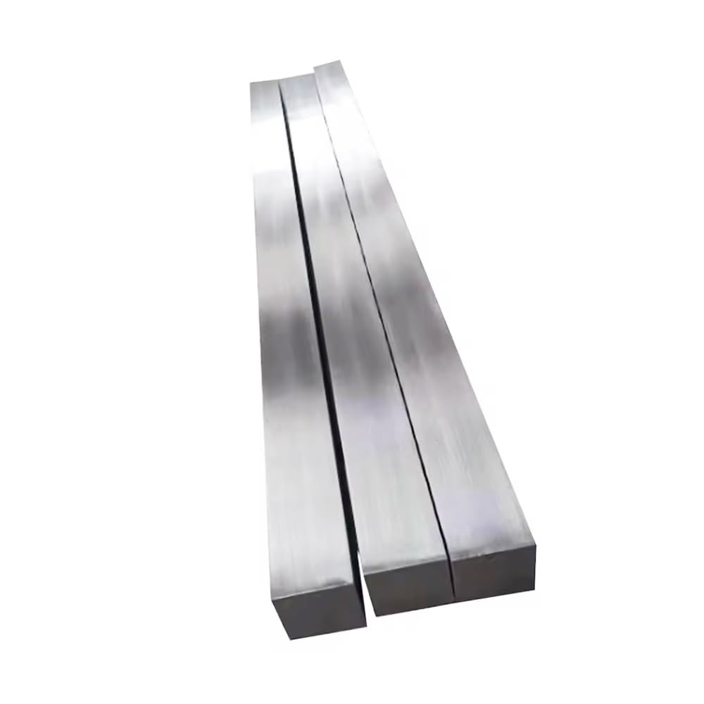 Placa de varilla plana de barra cuadrada SUS 304, 400 mm de longitud, tamaños versátiles for manualidades y ensamblaje mecánico, 1 unidad(5x5mmx400mm)