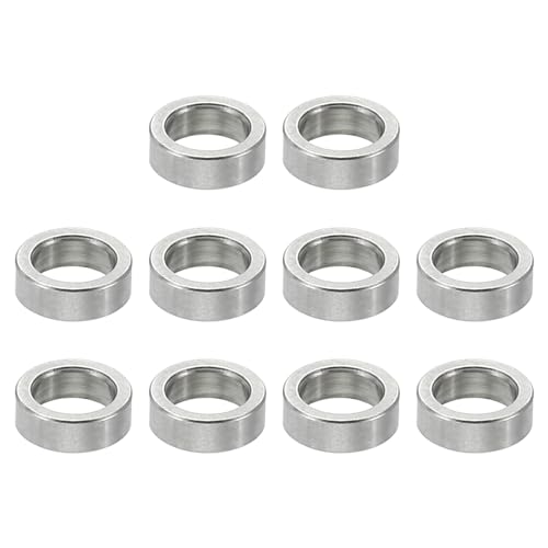 PATIKIL M4ステンレススチールスペーサー 10個セット メタルスペーサー ステンレススチール 4.1mm ID x 6mm OD x 2mm L ステンレススチールスペーサースクリュースタンドオフ 5/32" M4スクリューボルト用