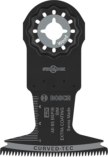 Bosch 10x PRO Multi Material AII 65 BSPIB Multitool Blade (for Hardwood, Plastic Coated Boards, Width 65 mm, Professional Accessory Multitool)