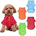 KINGMAS 4 Pieces Dog T-Shirt, Breathable Pet Shirts, Puppy Sweatshirt Dog Clothes Outfit Apparel Coats for Small Medium Dogs Cats (Blue, Green, Red, Orange) - Large