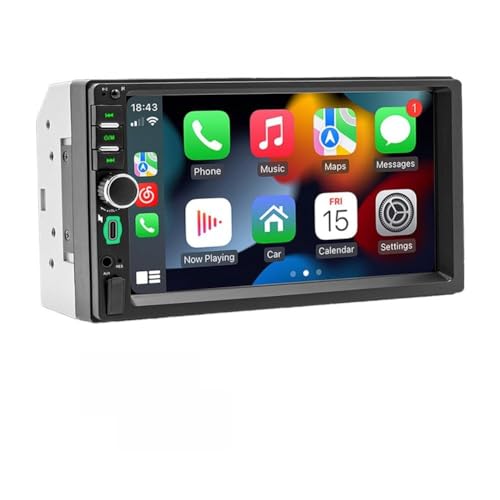 Radio para coche doble din con pantalla táctil 7 pulgadas miniatura 1