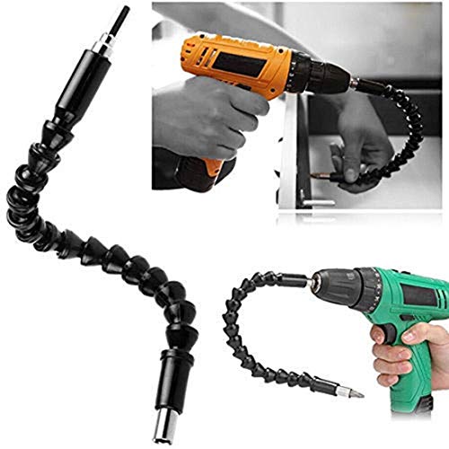 Image of DIY Crafts Flexible Holder Drill, Design No # 3, Flexible Holder Drill for Black 30cm 11.8 inch Tools Shaft + 10 Pcs End Bits + Extensi (Flexible Holder Drill, Design No # 3)