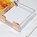 MultiBey Sticky Notes Memo Pad Holder Dispenser Rose Gold with Clear Desk Supplies Organizer Accessories for Office Home Schools (Rose Gold)