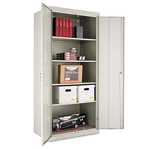 Alera CM7824LG Assembled 78-Inch High Storage Cabinet, W/Adjustable Shelves, 36w X 24d, Light Gray