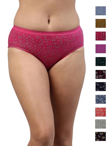 Image of VIP Feelings Amelie 104 100% Cotton Hipster Panty Combo Set for Womens with Outer Elastic Waistband