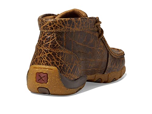Image of Twisted X Kid's Chukka Driving Moc, Moc Toe, Golden Elephant Print, 11 M
