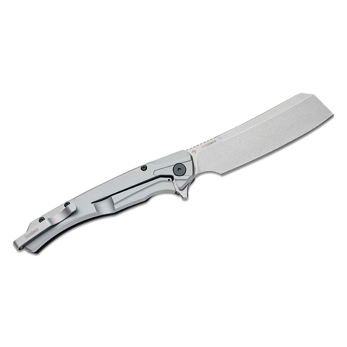 Kershaw Knives Strata Cleaver Frame Lock 2078 KVT Black G10 and D2 Pocket Knife