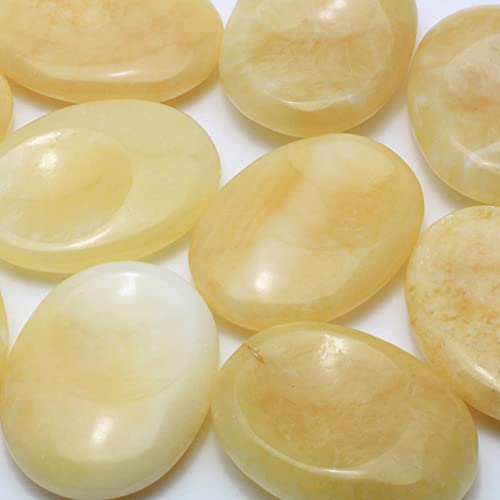 Orange calcite Thumb Stone