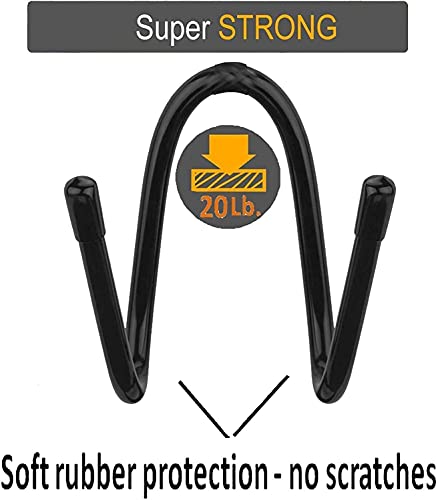 Pmsanzay Bow Wall Storage Display Rack - Metal, Black, Bow Rack - Holds up to 20 Lbs, No Scratches, Indoor Use