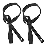 GALPADA Correa para Bastones de Esquí y Senderismo 2 Piezas Negro Ajustable Pulsera Protectora Antideslizante para Trekking y Montañismo