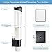 Samhe Cup Dispenser Water Dispenser Cup Holder Pull Type Paper Automatic Remover 7oz - 12oz Cone or Flat Bottom Cups for Home Office Hospital (Black, Large)