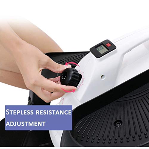 Image of Mini Stair Stepper w /Bands Black Elliptical Twist Step Machine Portable with LED Display, Multifunctional Home Trainer S