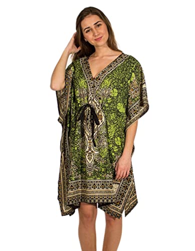 Coline - Robe Tunique de Plage - Couleur : Anis - Taille Unique